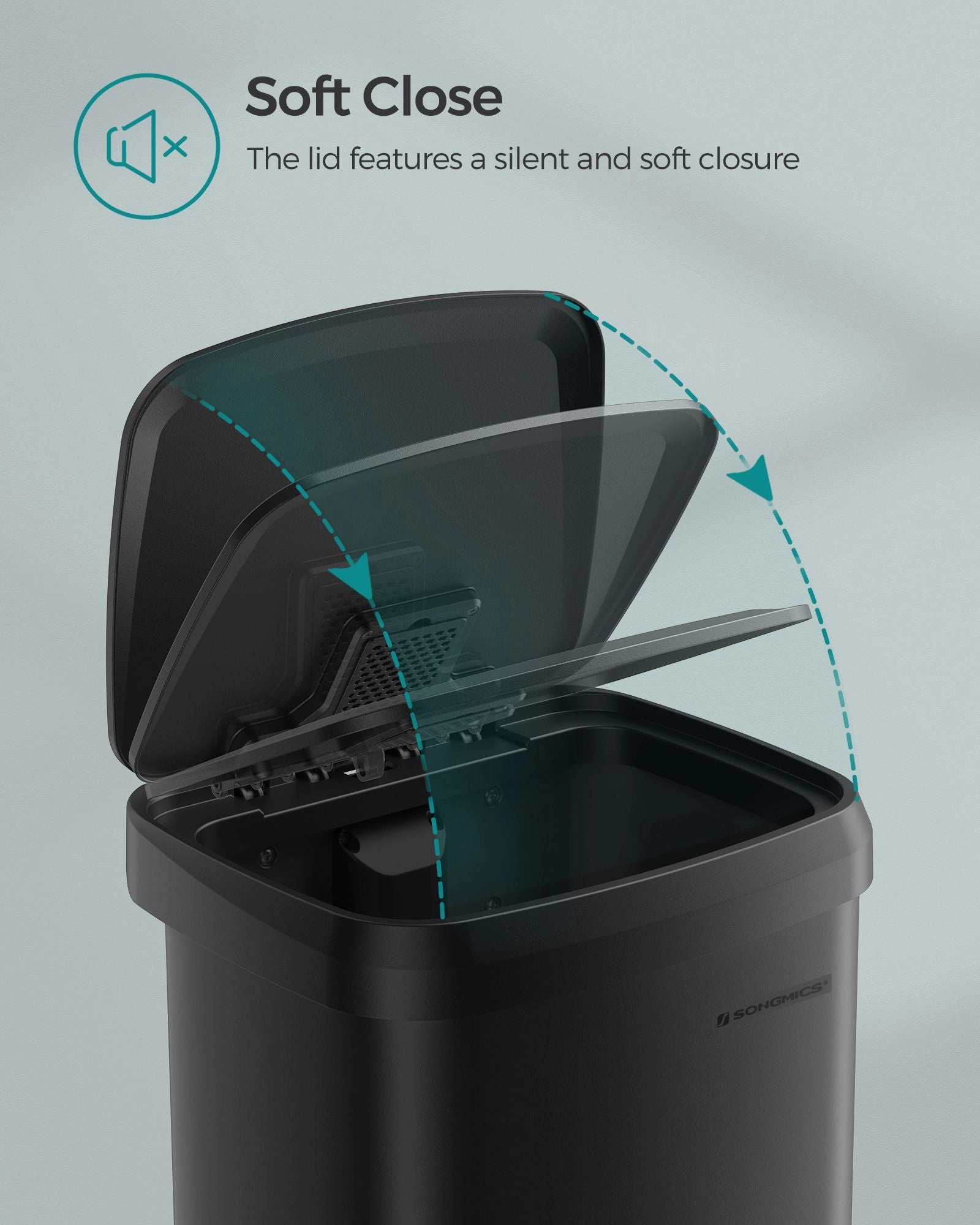 18-Gallon Stainless Steel Garbage Can
