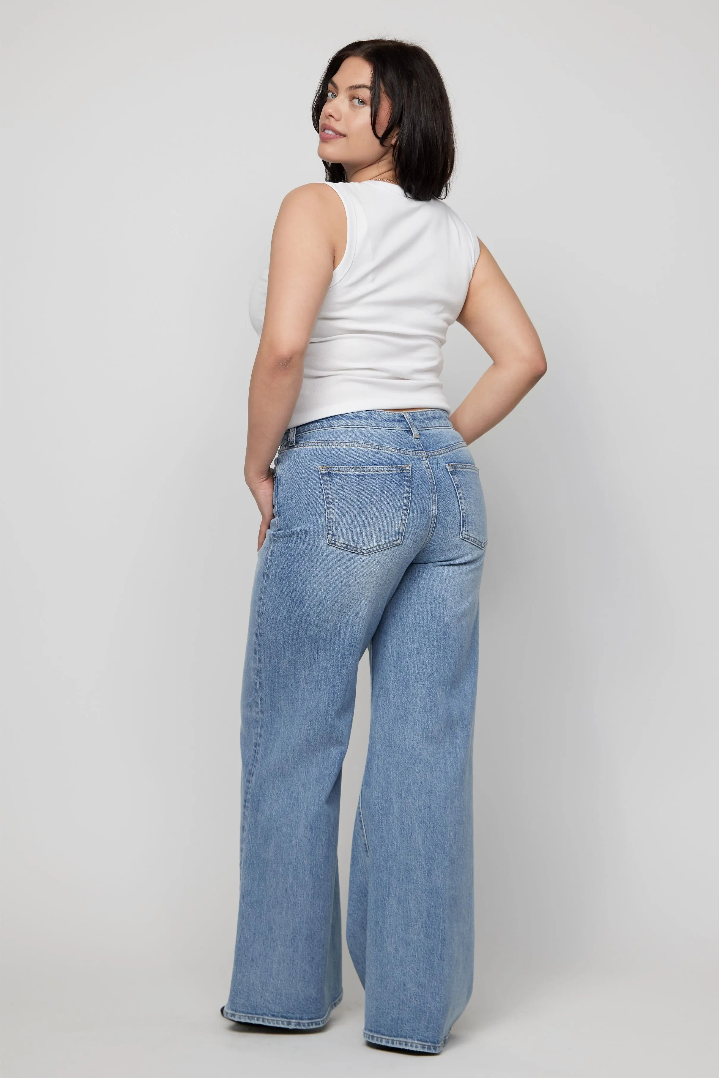 Andrews High Rise Extra Wide Leg Classic Vintage
