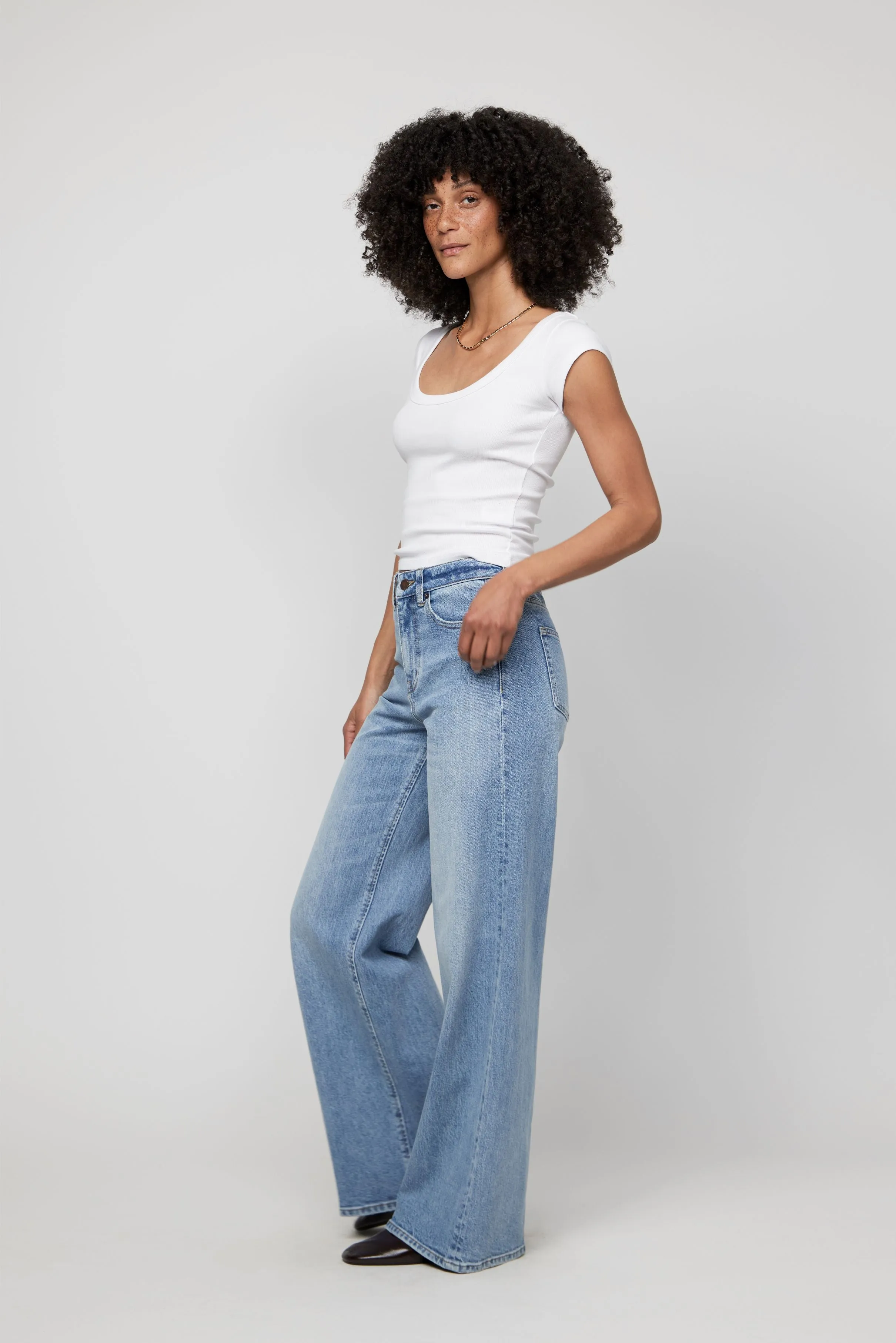 Andrews High Rise Extra Wide Leg Classic Vintage