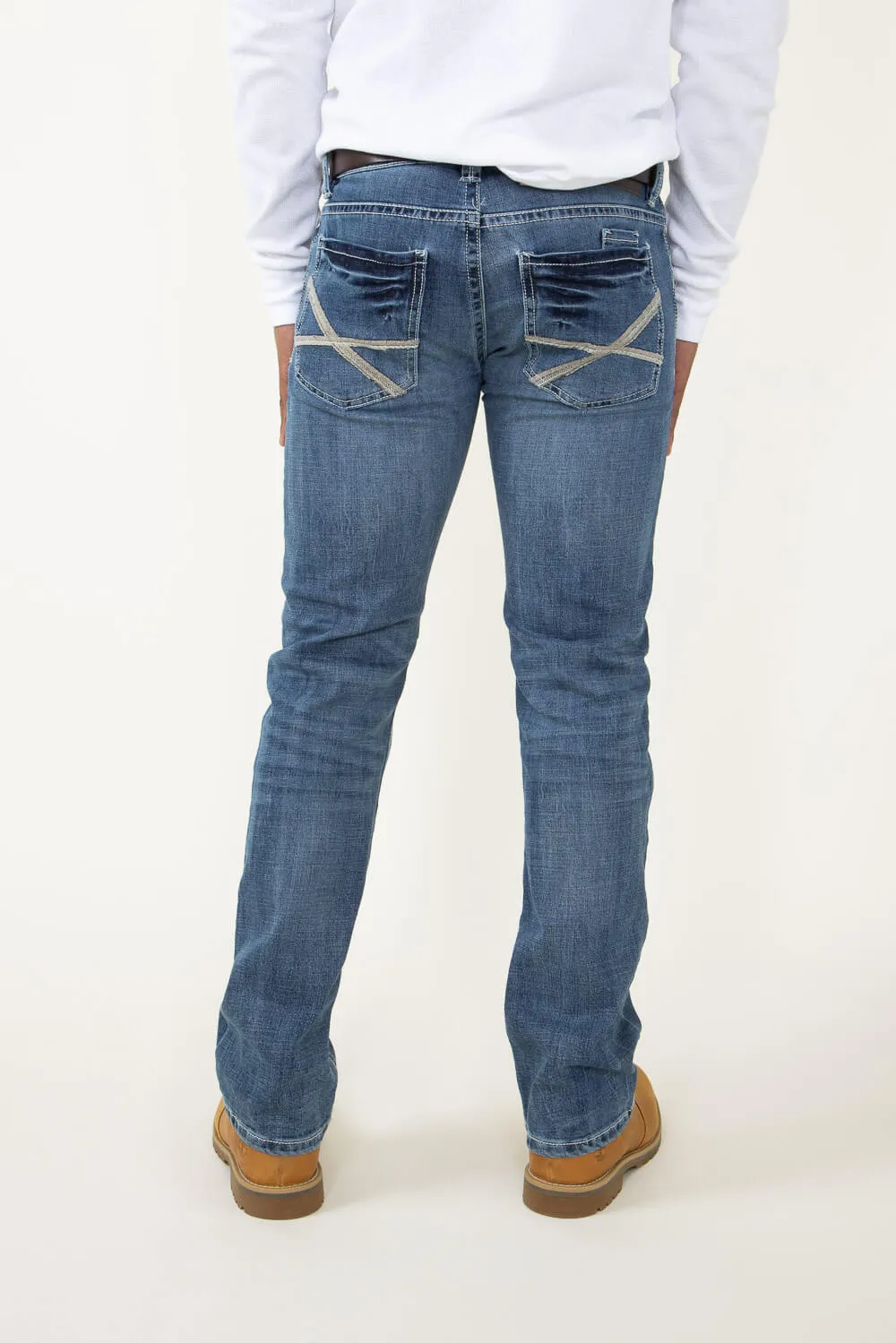 Axel Jeans Logan Classic Straight Jeans for Men | AXMB0047-HPT
