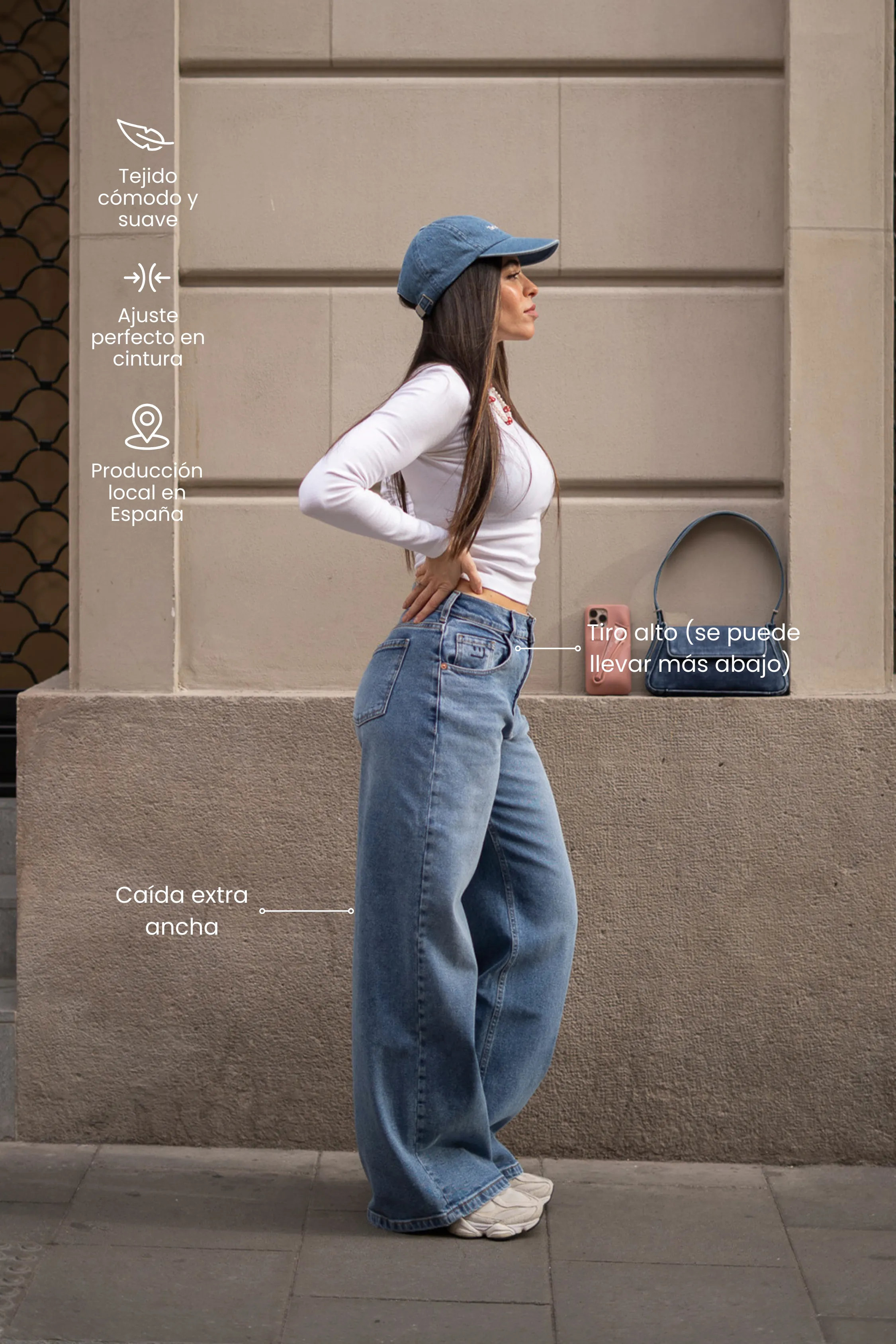 BAGGY HIGH RISE - LIGHT BLUE