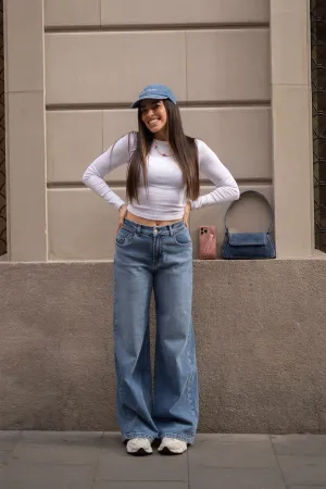 BAGGY HIGH RISE - LIGHT BLUE