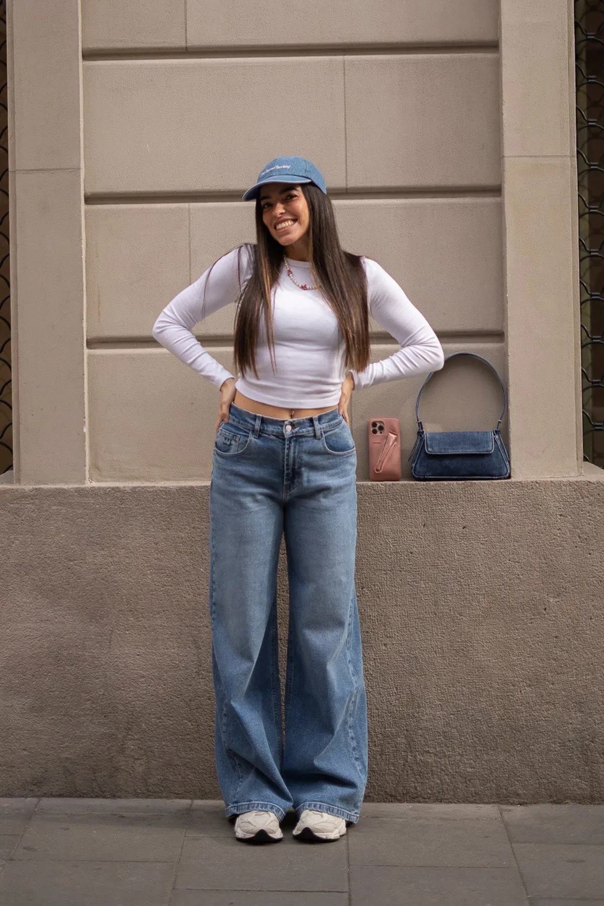 BAGGY HIGH RISE - LIGHT BLUE