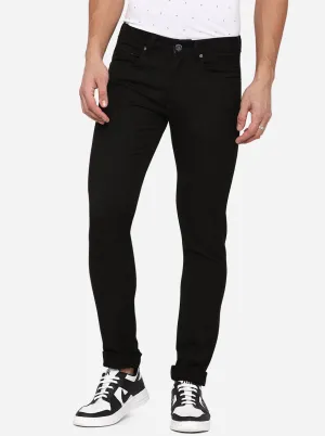 Black Solid Slim Fit Jeans | JadeBlue