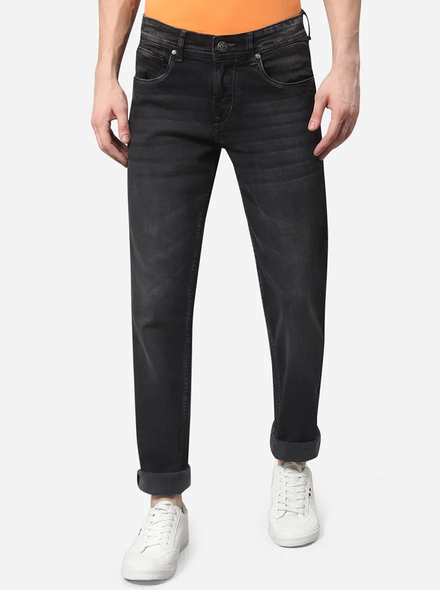 Black Washed Narrow Fit Jeans | Greenfibre