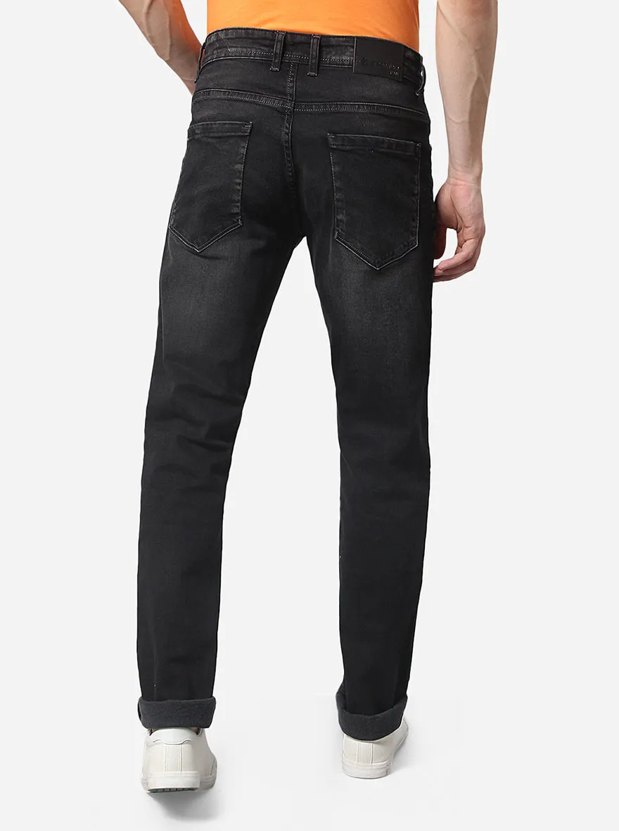Black Washed Narrow Fit Jeans | Greenfibre