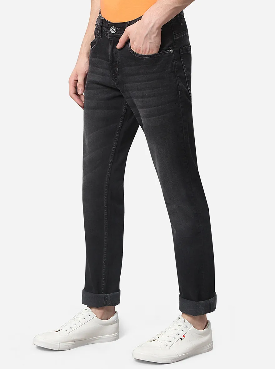 Black Washed Narrow Fit Jeans | Greenfibre