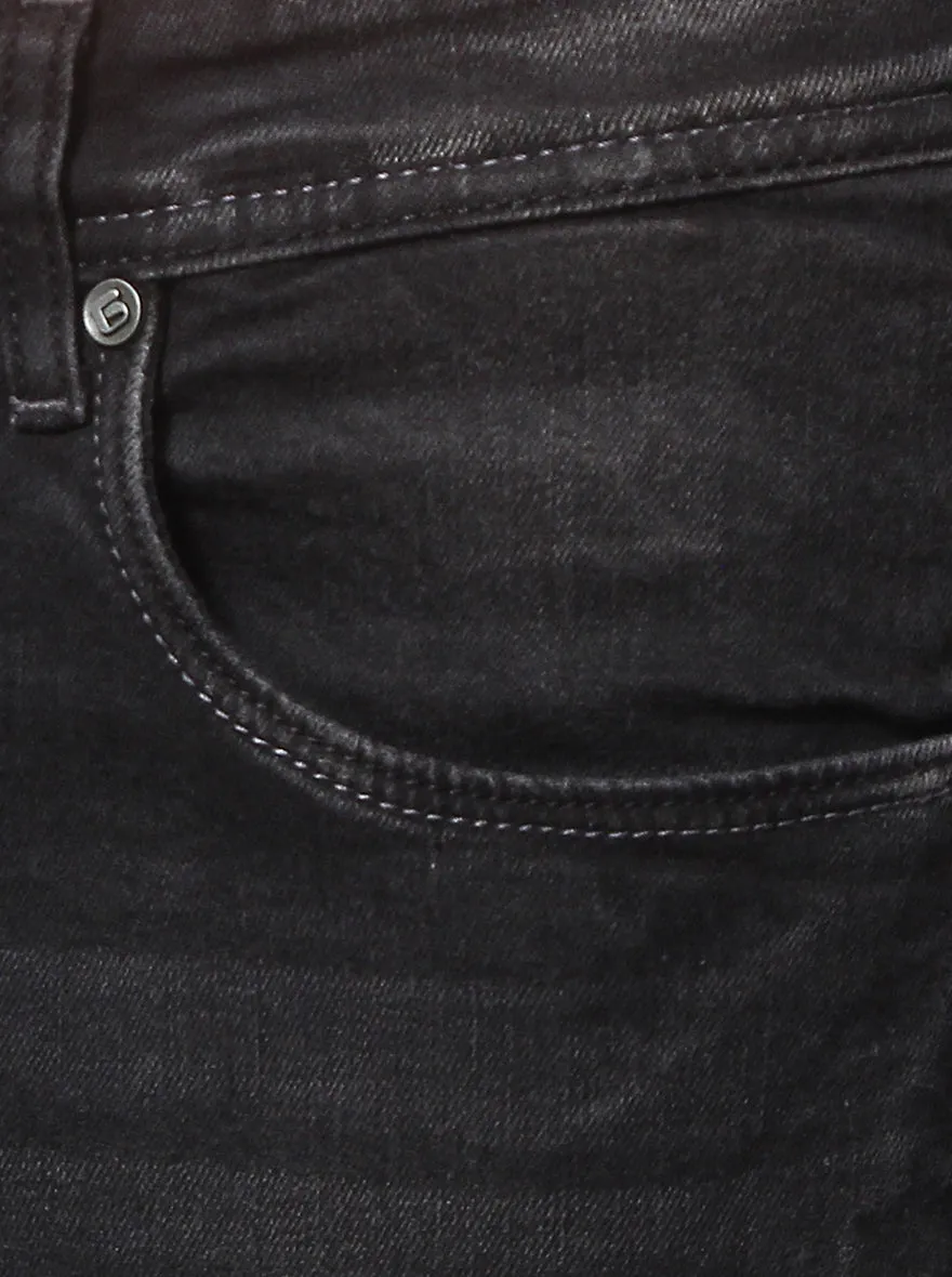 Black Washed Narrow Fit Jeans | Greenfibre