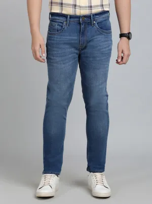 Blue Washed Slim Fit Jeans | JadeBlue