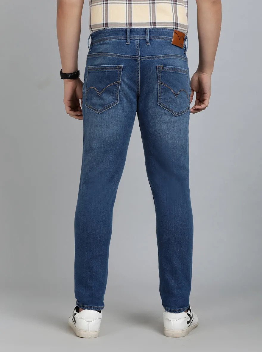 Blue Washed Slim Fit Jeans | JadeBlue