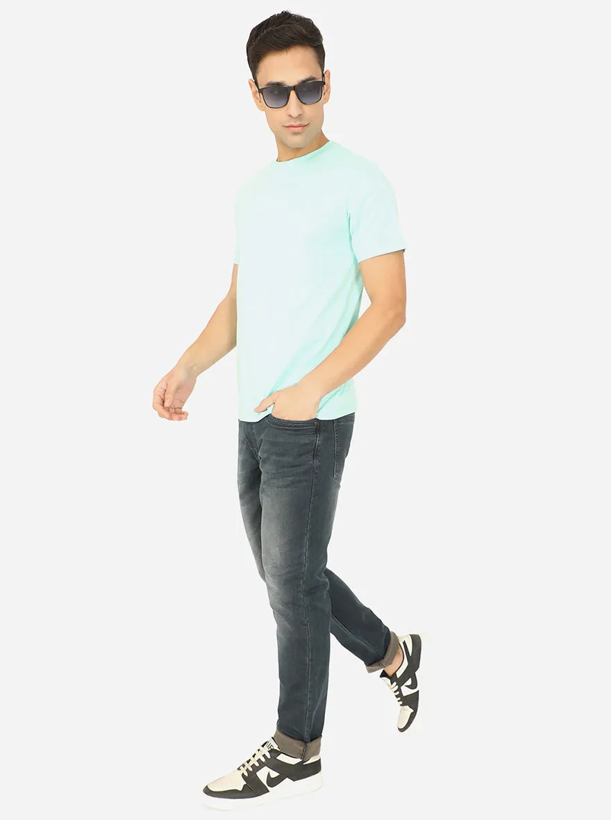 Blue Washed Straight Fit Jeans | JadeBlue