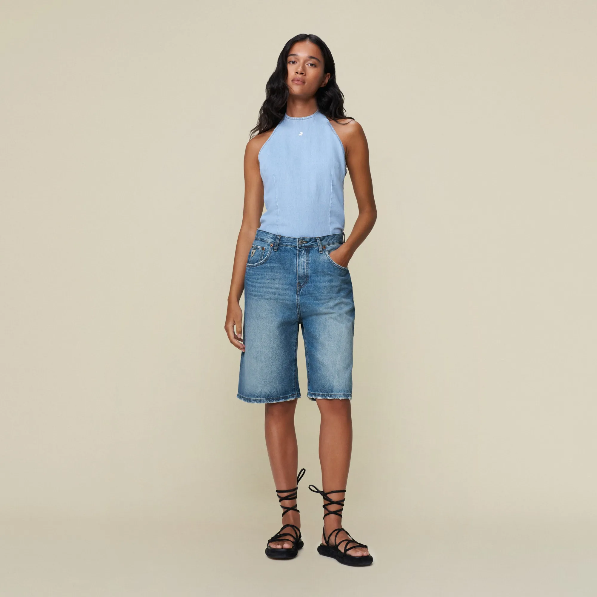 Camille Short Jackson Distressed - High Rise Short