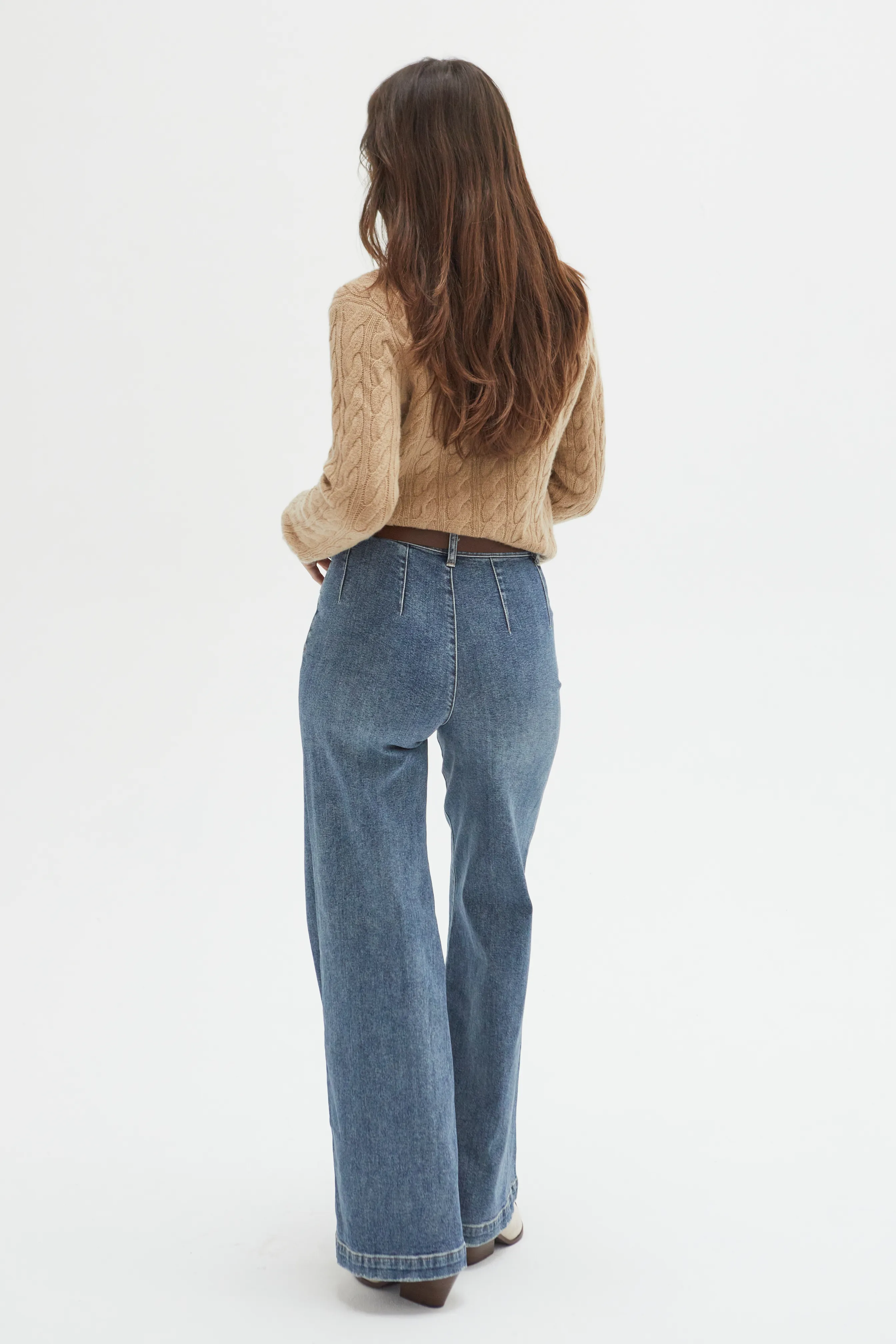 Campell Wide Leg High Rise Traditional Vintage Worn