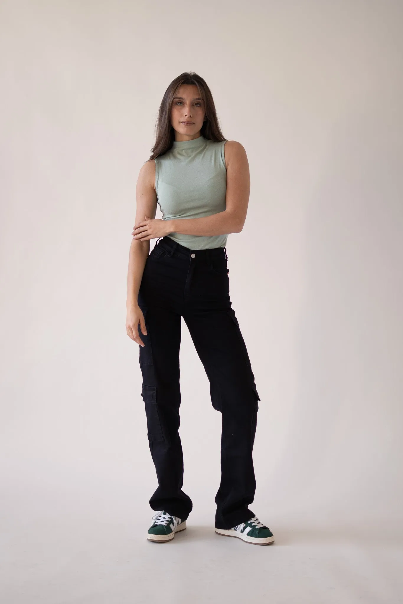 CARGO TALL HIGH RISE - BLACK