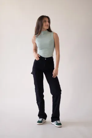 CARGO TALL HIGH RISE - BLACK