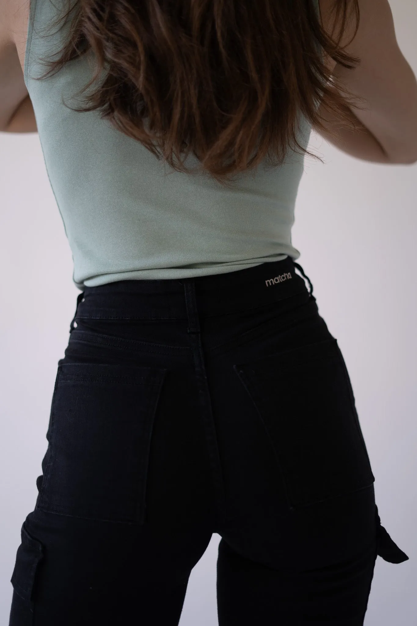 CARGO TALL HIGH RISE - BLACK