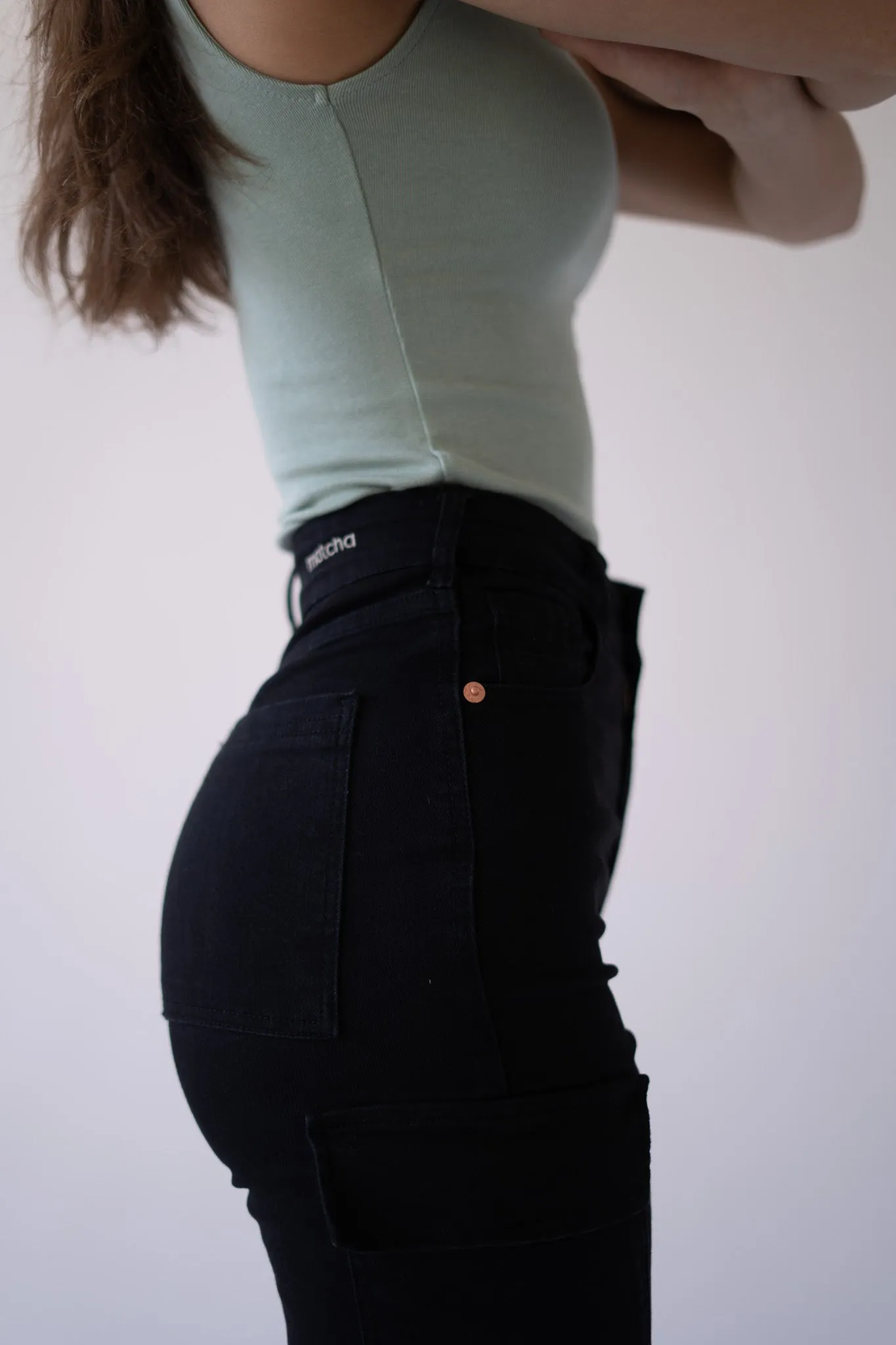 CARGO TALL HIGH RISE - BLACK