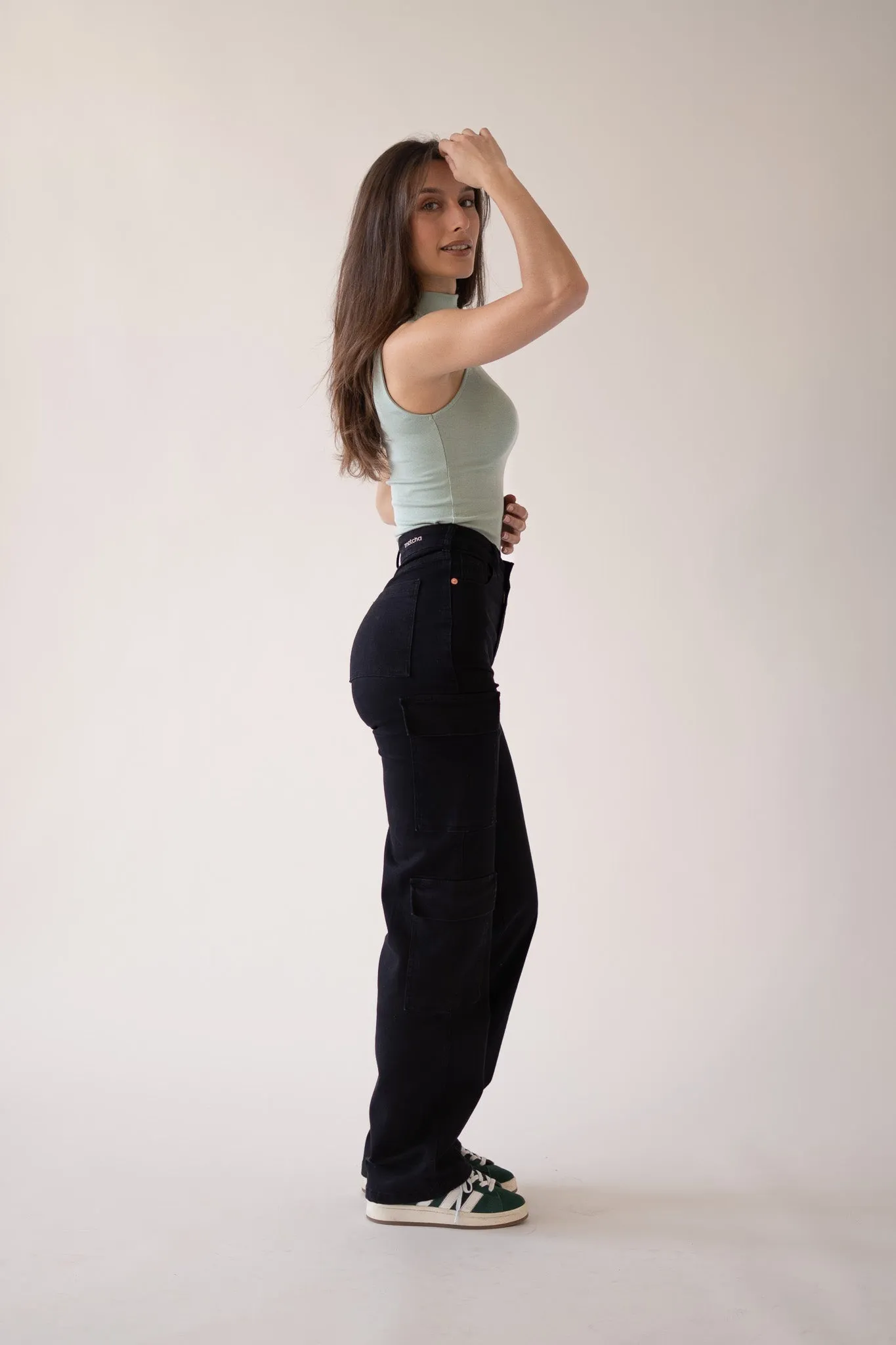 CARGO TALL HIGH RISE - BLACK