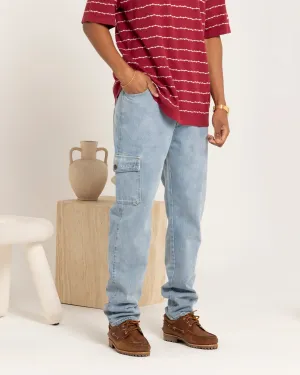 Carre Tactic Cargo Slim Jeans Vintage Blue