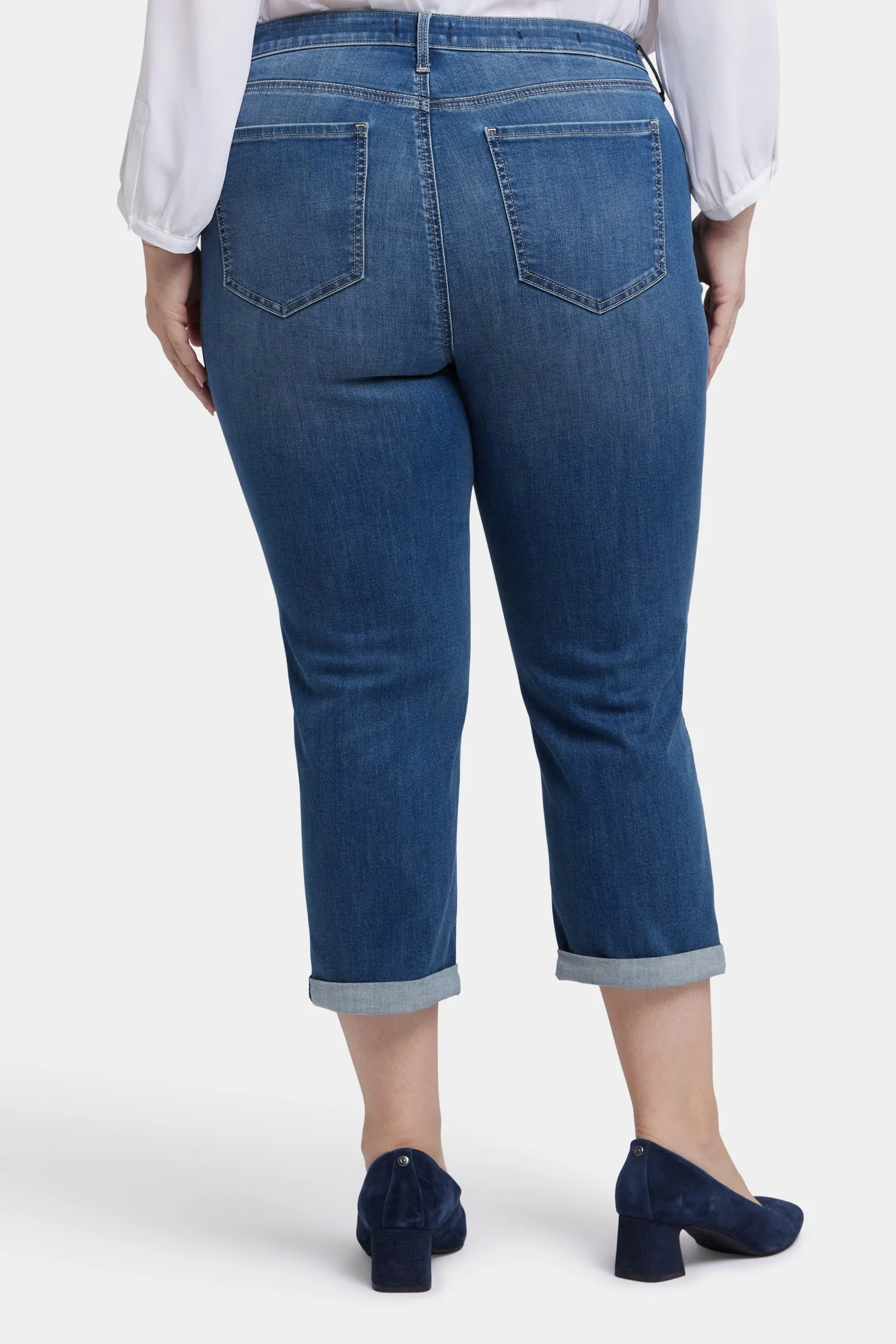 Chloe Skinny Capri Jeans In Plus Size - Costa Brava