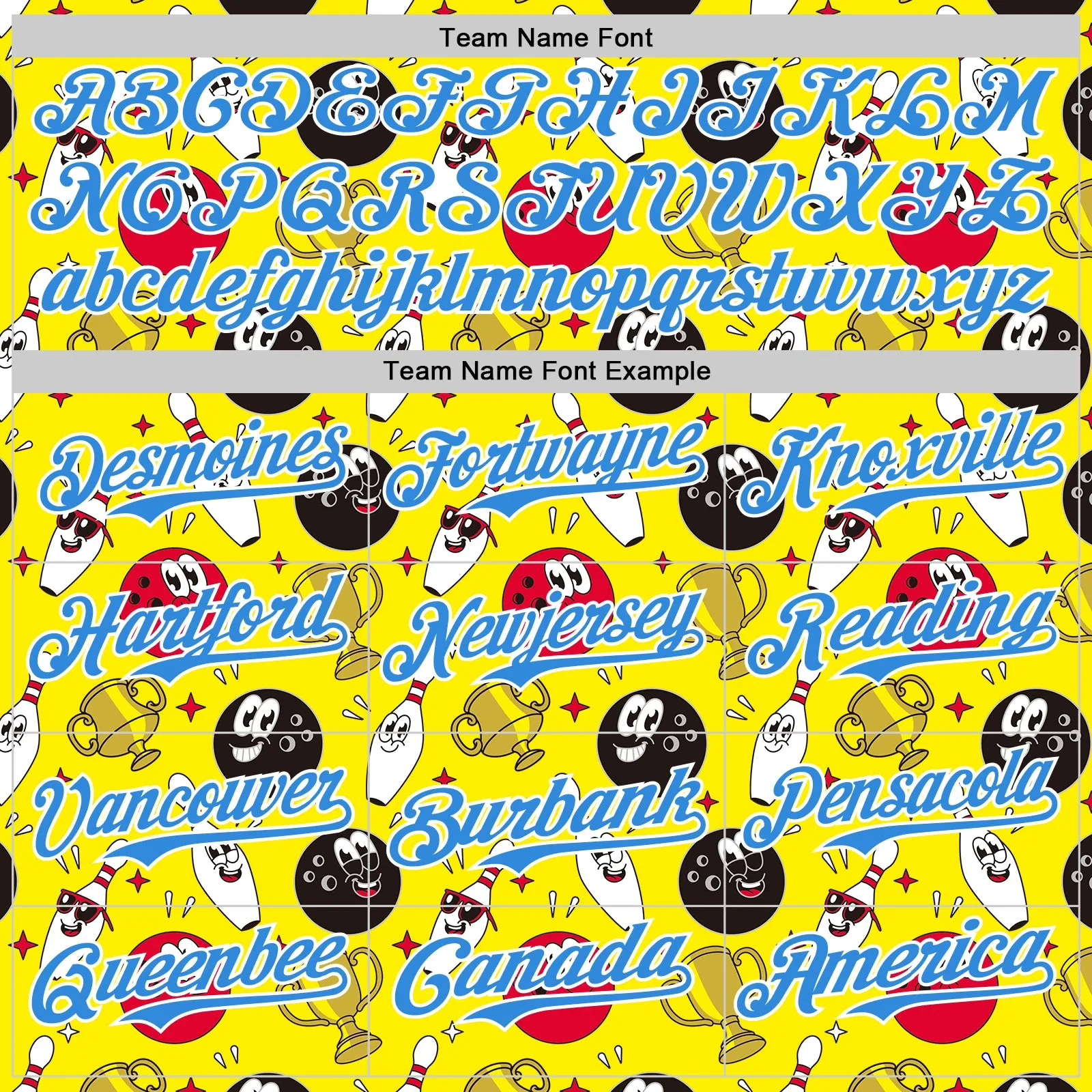 Custom Light Yellow Electric Blue-White Comic Doodle Ballgame 3D Pattern Design Authentic Baseball Jersey