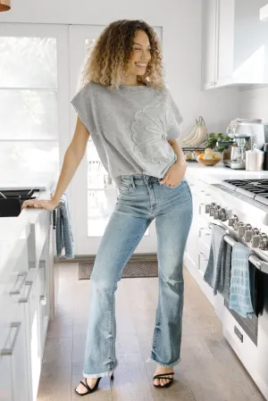 Dana High Rise Bootcut with Fray Hem