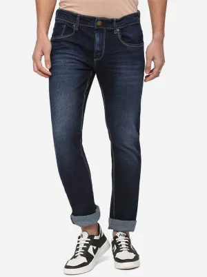 Dark Blue Washed Slim Fit Jeans | JadeBlue