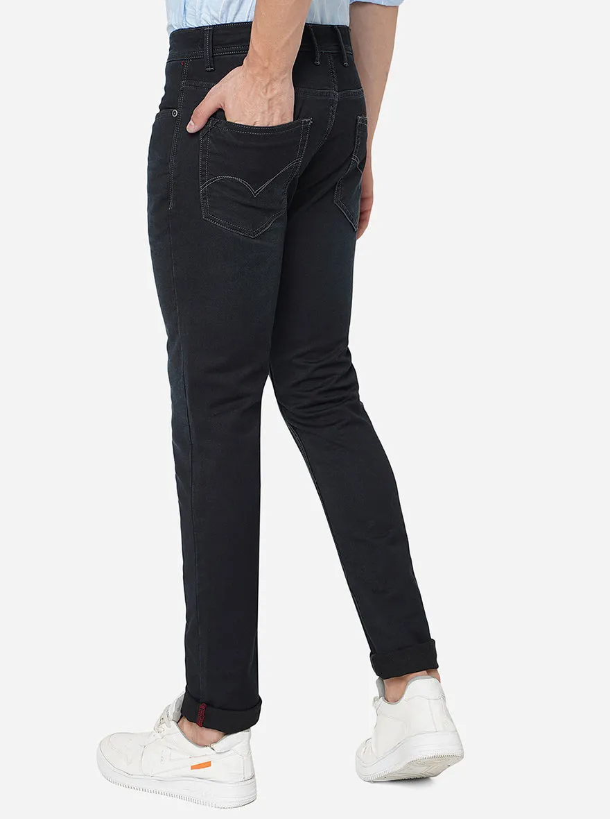 Dark Blue Washed Slim Fit Jeans | JadeBlue
