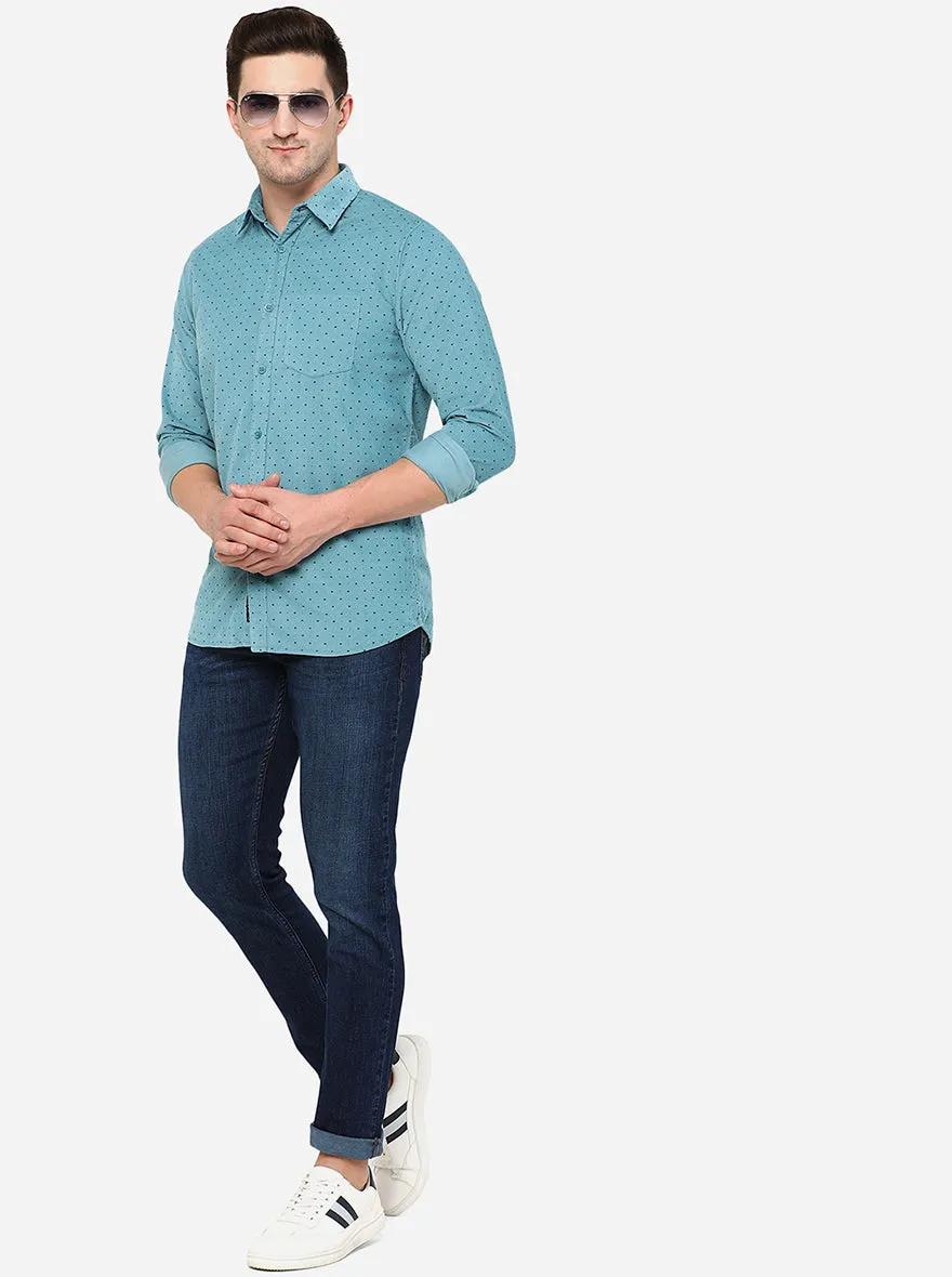 Dark Blue Washed Slim Fit Jeans | JadeBlue