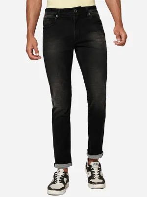 Dark Grey Washed Slim Fit Jeans | JadeBlue