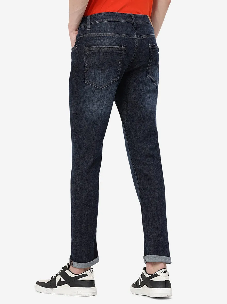 Dark Indigo Washed Slim Fit Jeans | JadeBlue