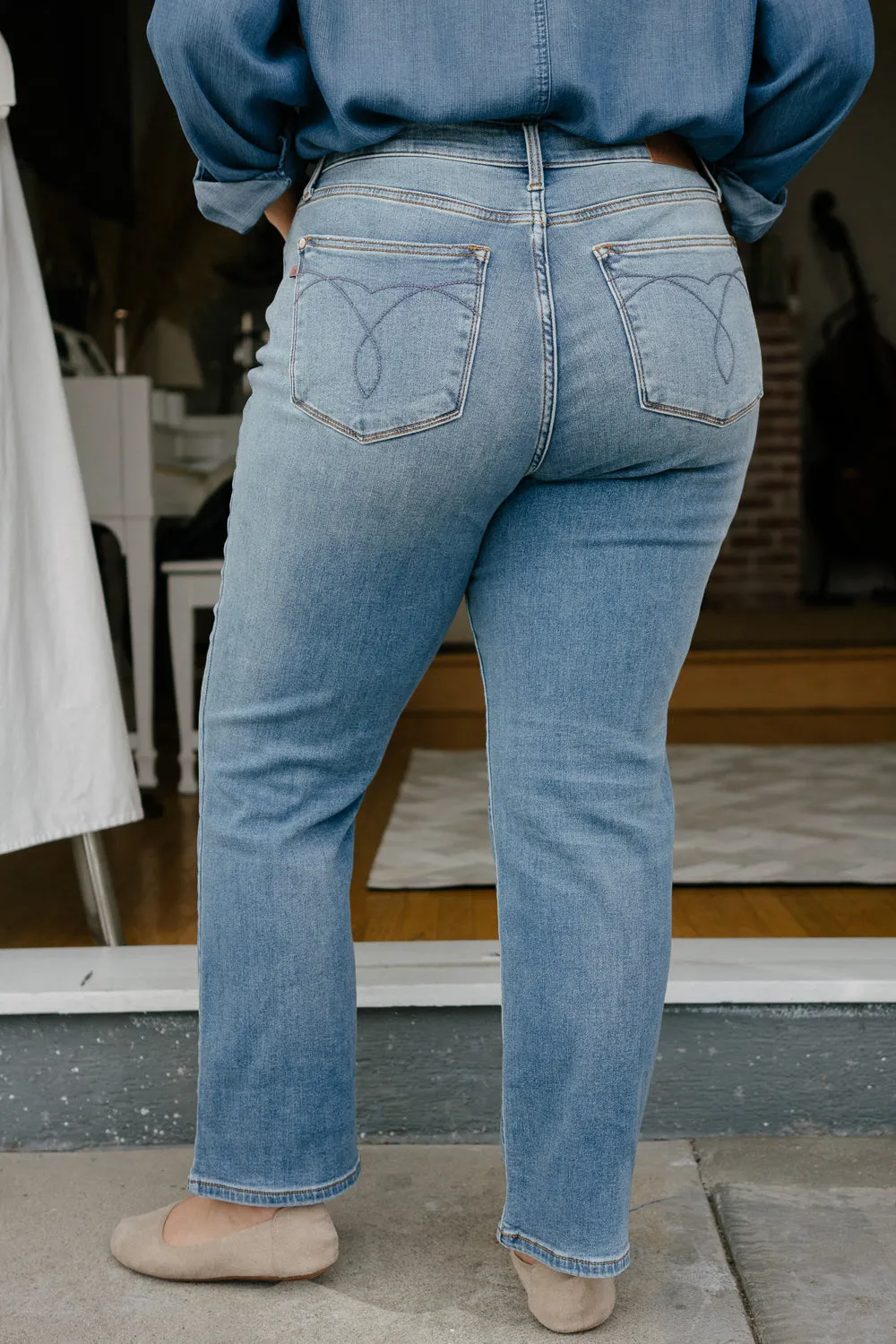 Delaney Vintage Wash Thermal Straight Fit - PLUS