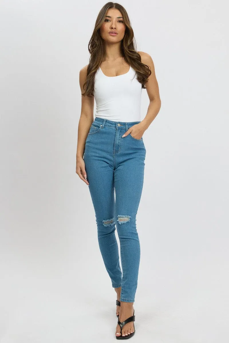 Denim Skinny Jean High Rise