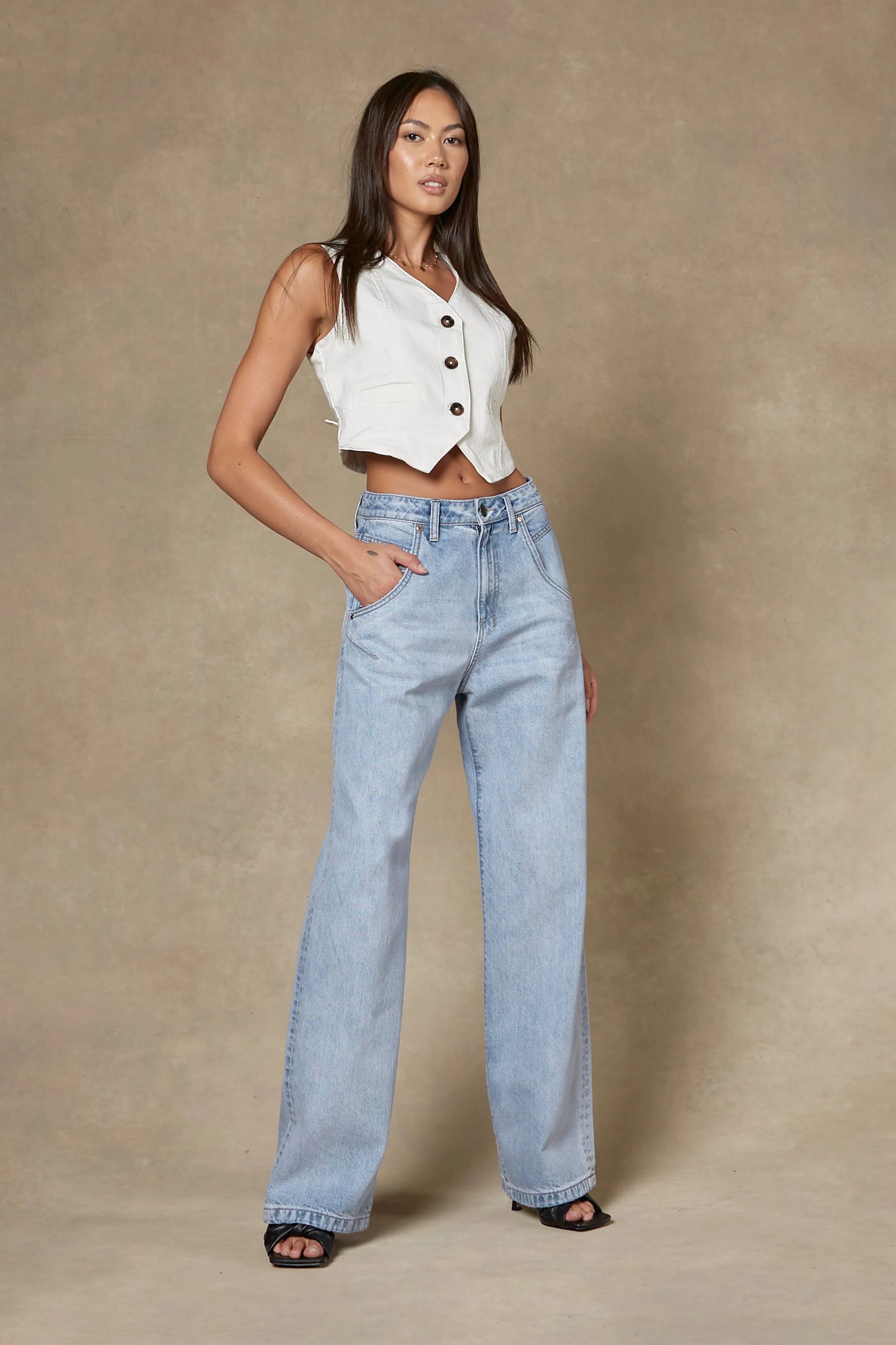 Ella Baggy Blue Jeans