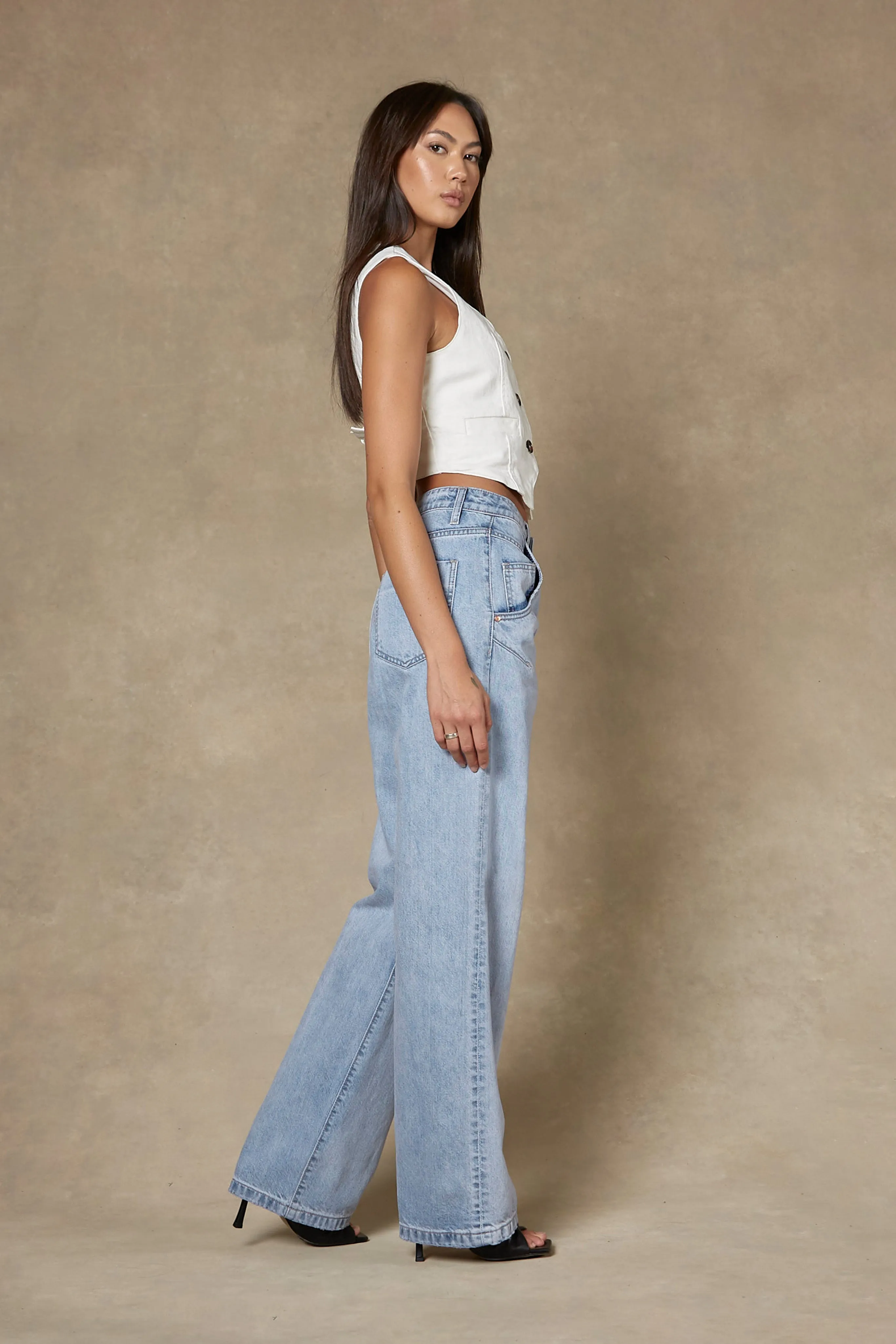 Ella Baggy Blue Jeans