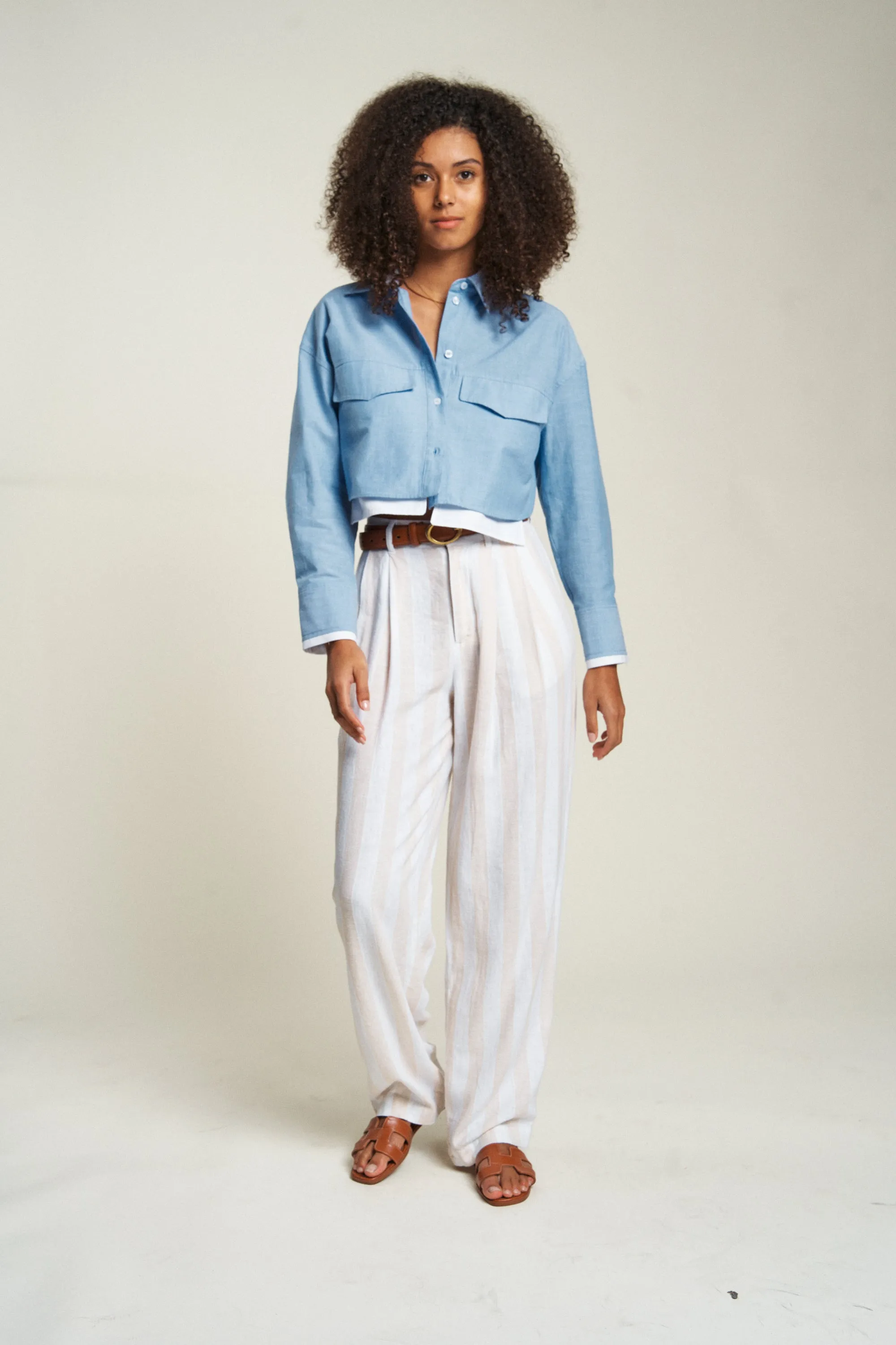 Evanston Trouser High Rise Sand Dune