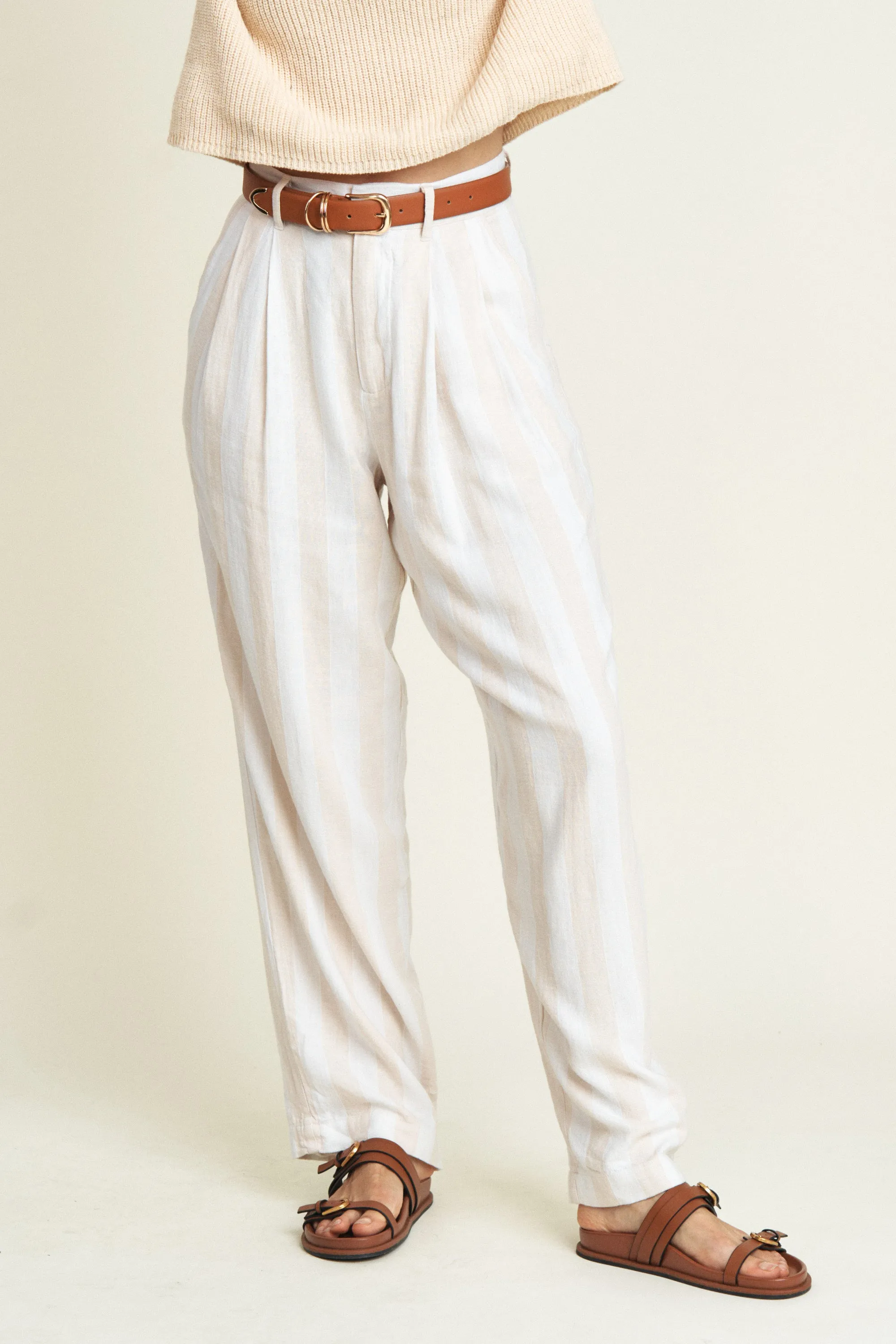 Evanston Trouser High Rise Sand Dune