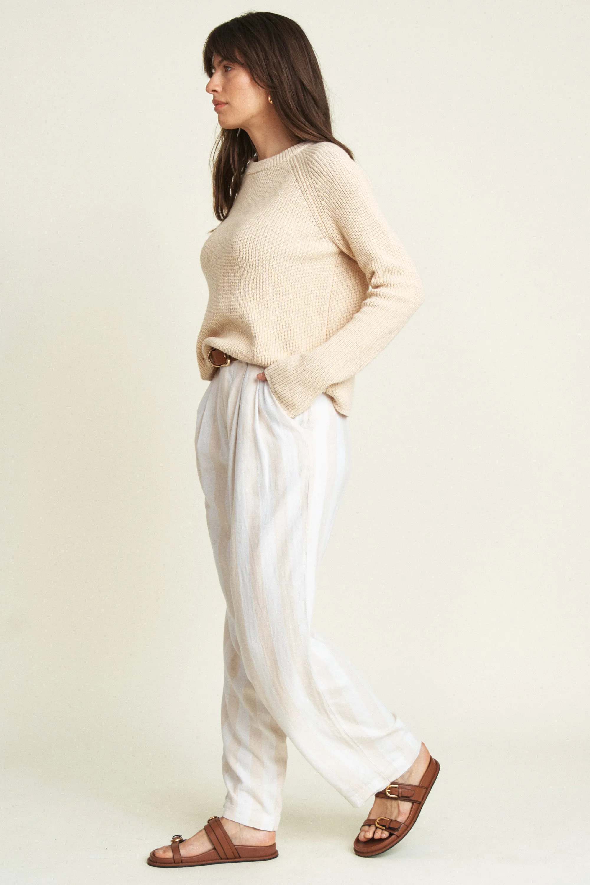 Evanston Trouser High Rise Sand Dune