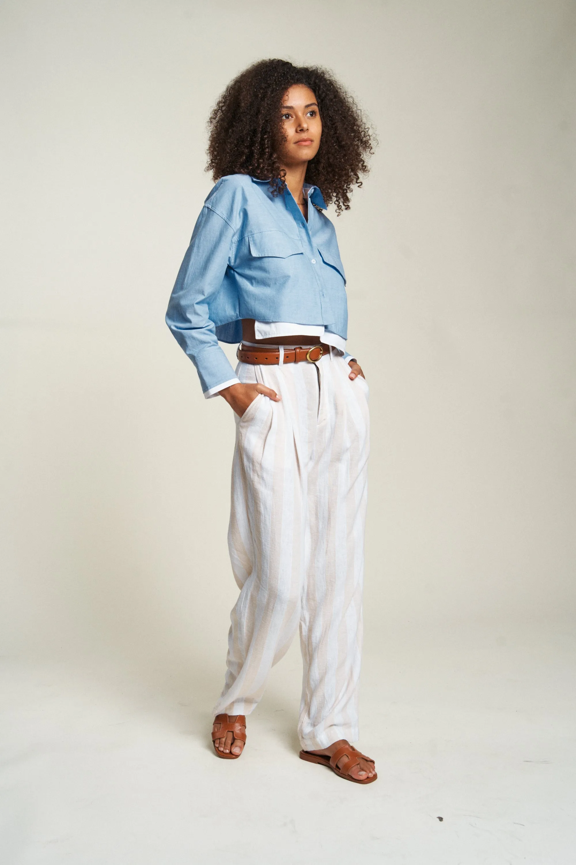 Evanston Trouser High Rise Sand Dune