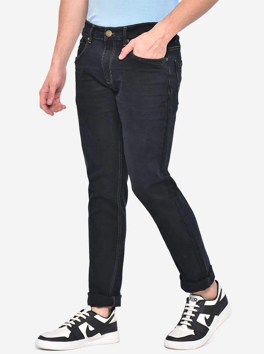 Faded Blue Washed Straight Fit Jeans | JadeBlue