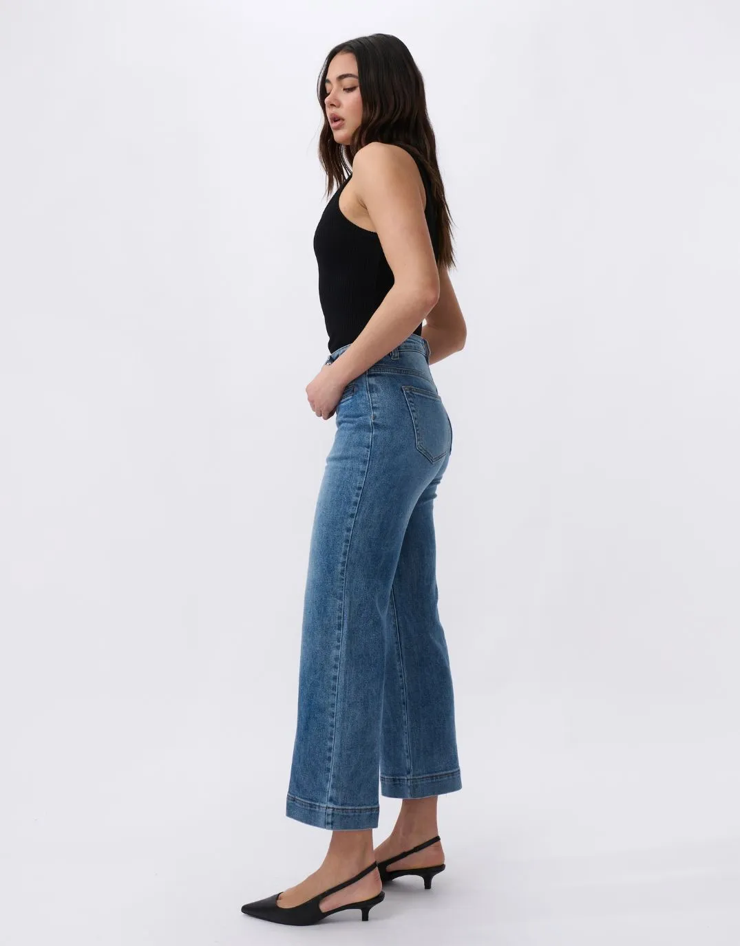 Freya Wide Leg Jeans - Dakota Wash