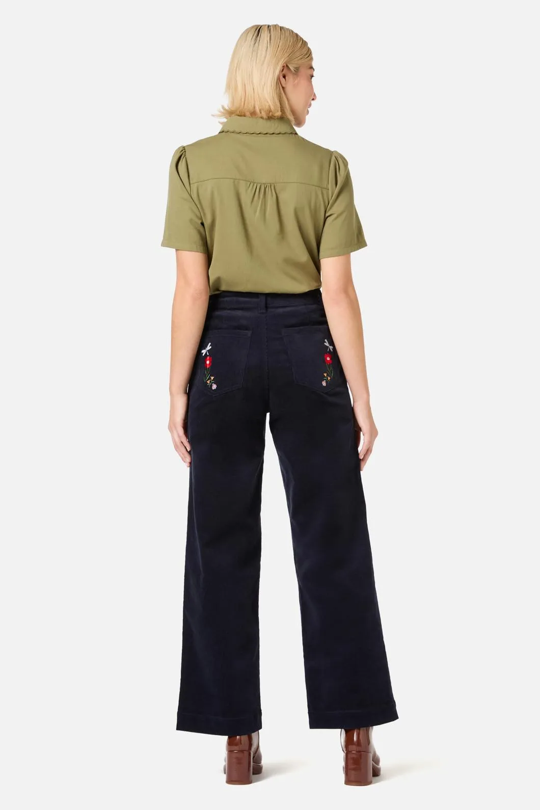 Garden Embroiderd Cord Jean
