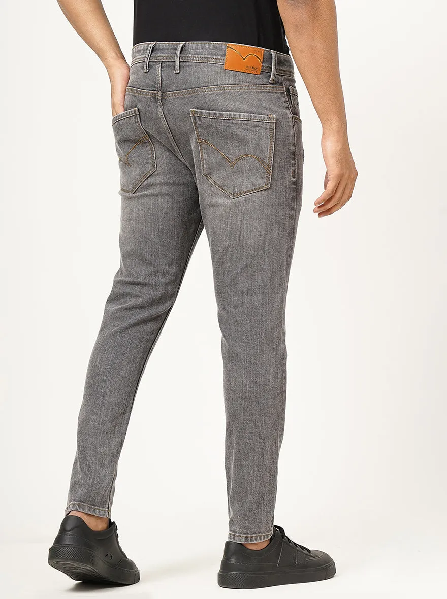 Grey Washed Rider Fit Jeans | JadeBlue