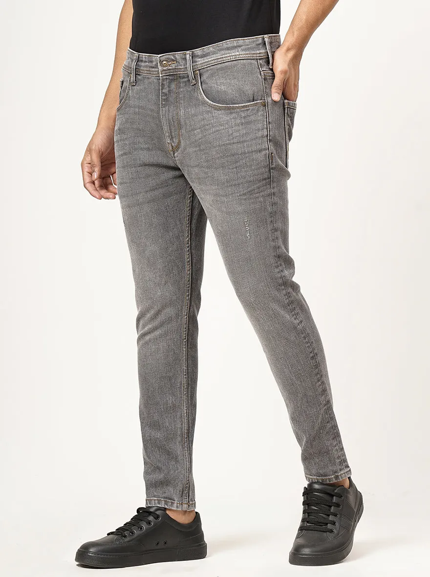 Grey Washed Rider Fit Jeans | JadeBlue