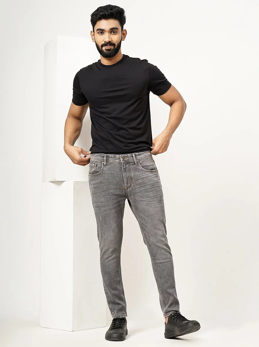 Grey Washed Rider Fit Jeans | JadeBlue