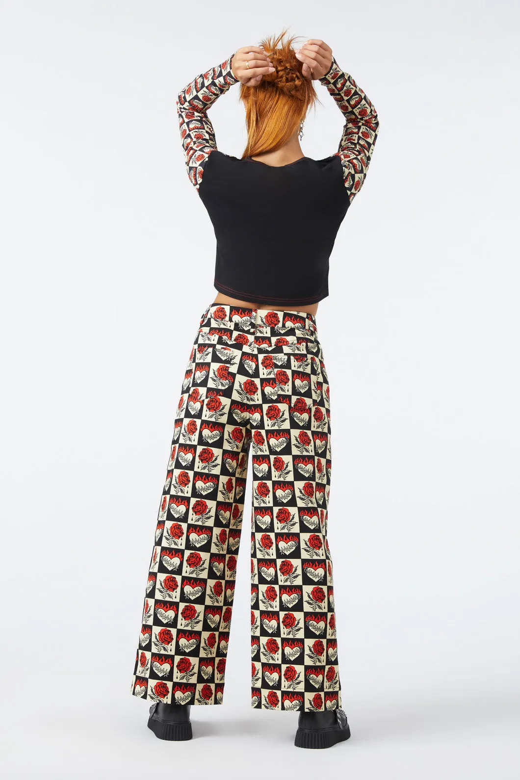 Guilded Heart & Rose Pant