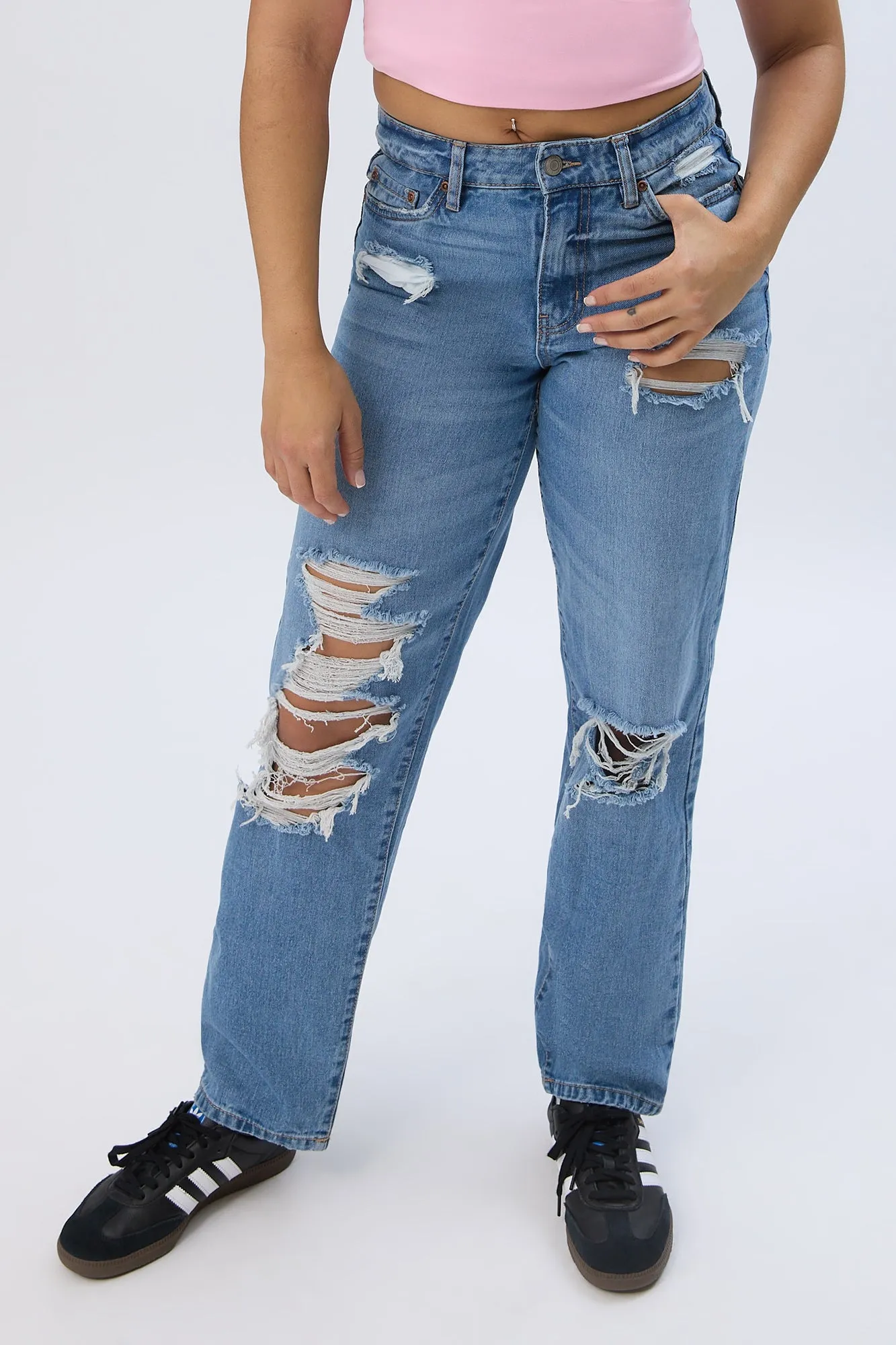 High Rise Baggy Jeans