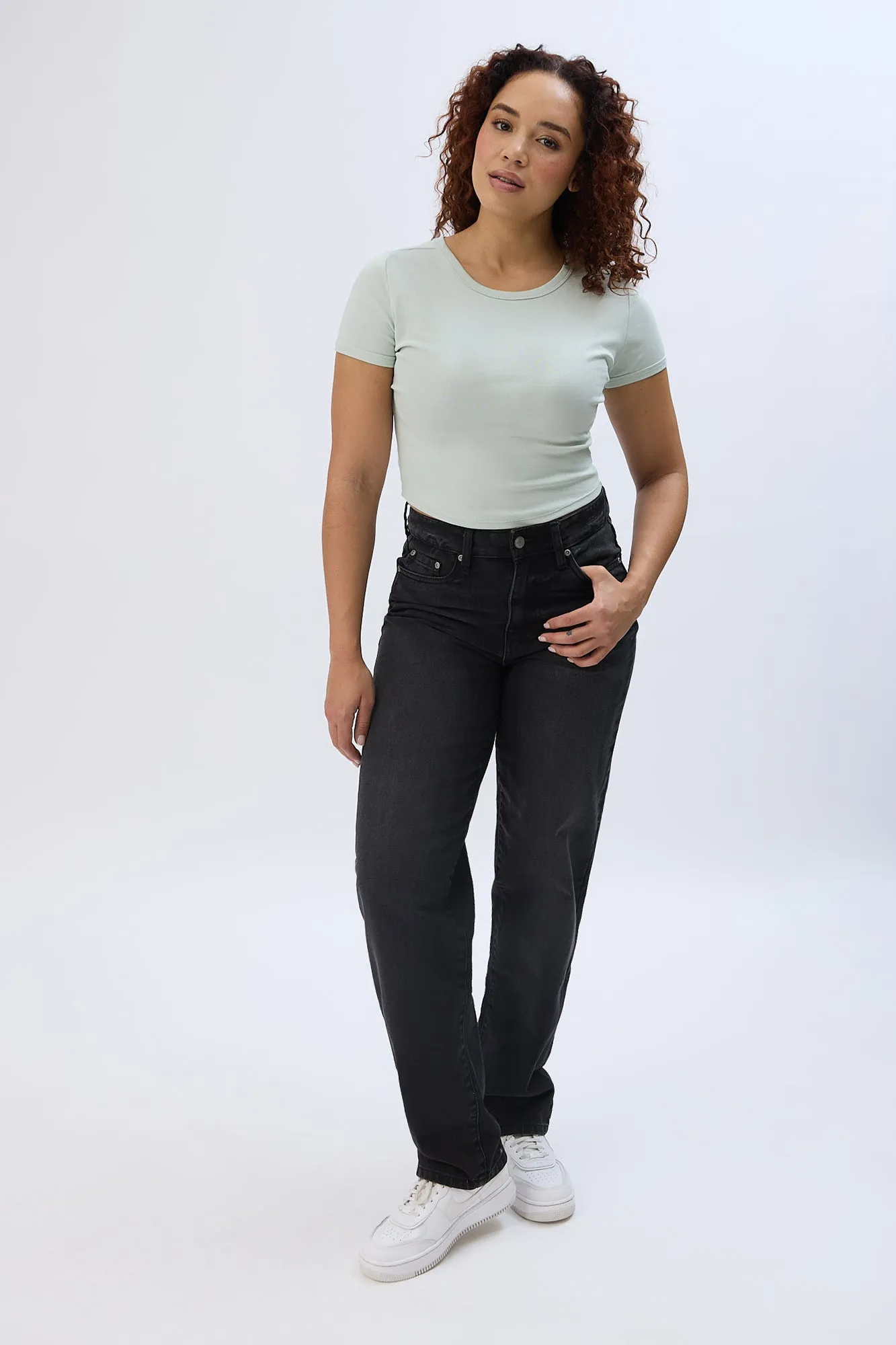 High Rise Baggy Jeans
