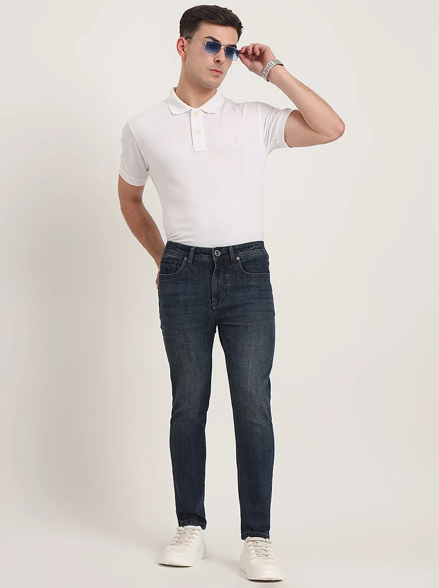 Indigo Blue Washed Rider Fit Jeans | JadeBlue