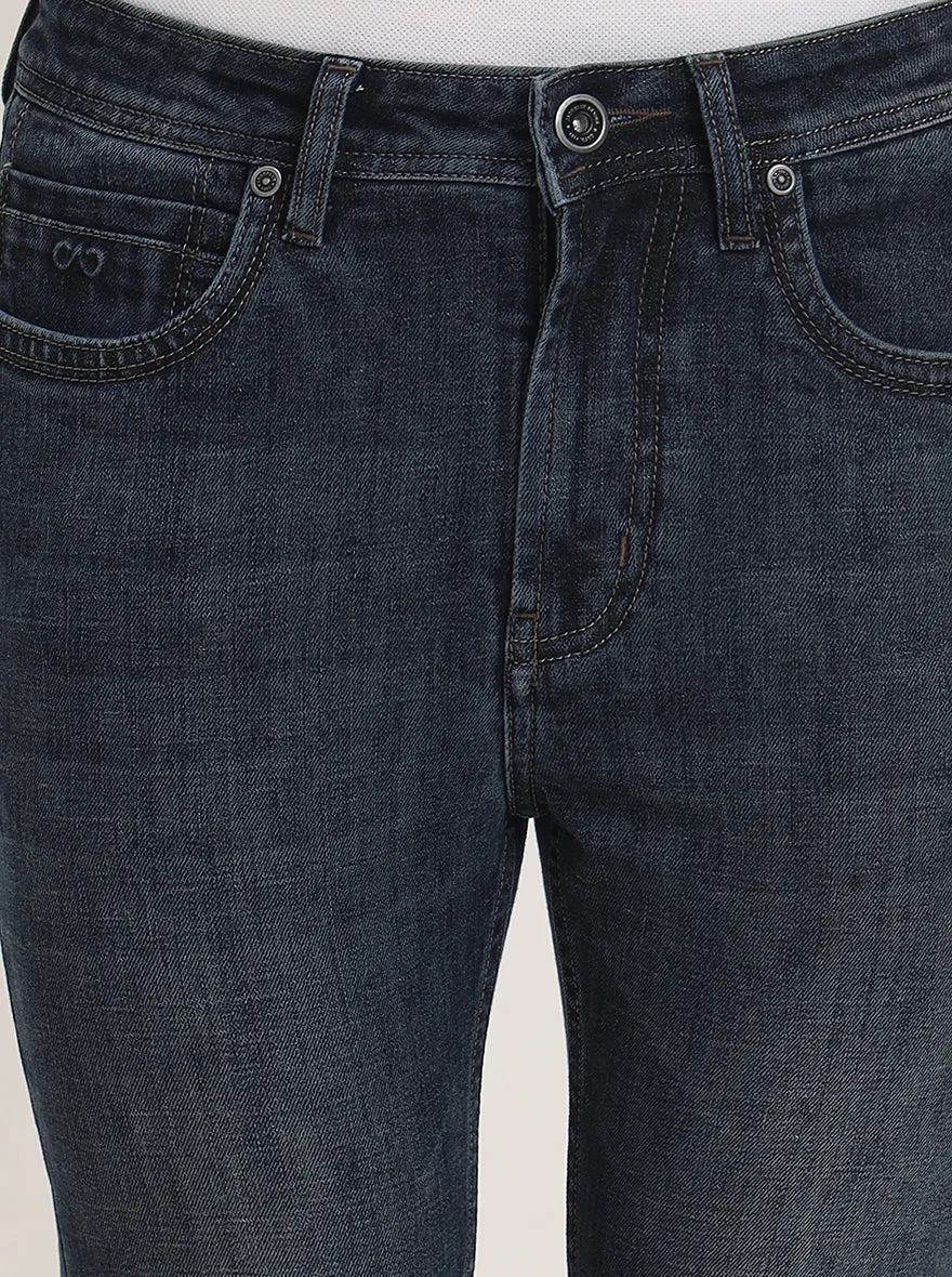 Indigo Blue Washed Rider Fit Jeans | JadeBlue